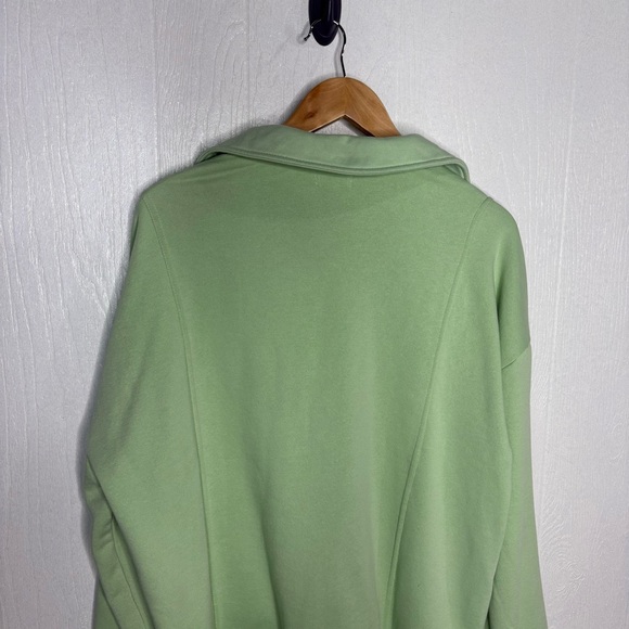 Anthropologie Pilcro Johnny Collar pullover green size large - Picture 7 of 10